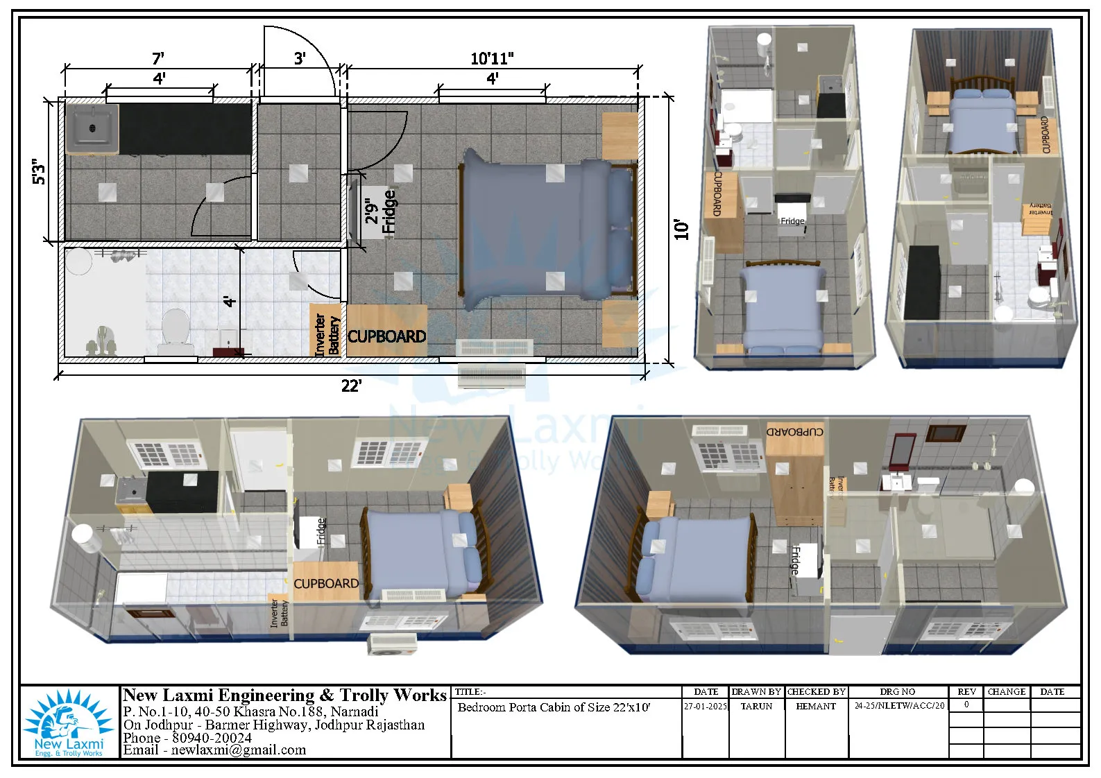 Office Cabin Layout